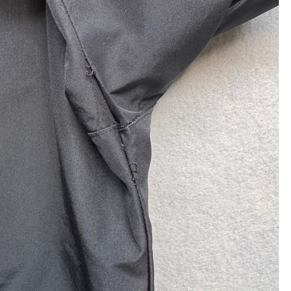 Spyder Windbreaker Jacket Mens M Black Full Zip Hooded Logo Tape Lightweight - Picture 11 of 11
